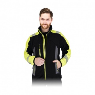 LH-POLVIS męski polar wzm. softshellem odblaski LH-POLVIS męski polar wzm. softshellem odblaski