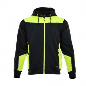 Sara COMFORT PLUS kontrastowa rozpinana bluza z kapturem Sara COMFORT PLUS kontrastowa rozpinana bluza z kapturem