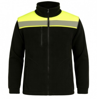 JHK Neoplus FLHV400 czarny męski polar z odblaskami 360g JHK Neoplus FLHV400 czarny męski polar z odblaskami 360g